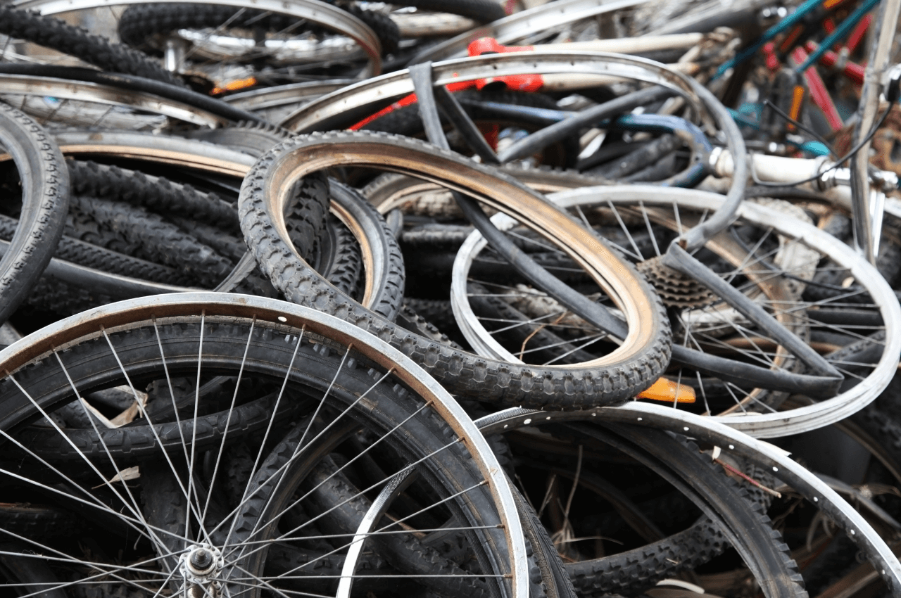 Återvinna cykeldäck