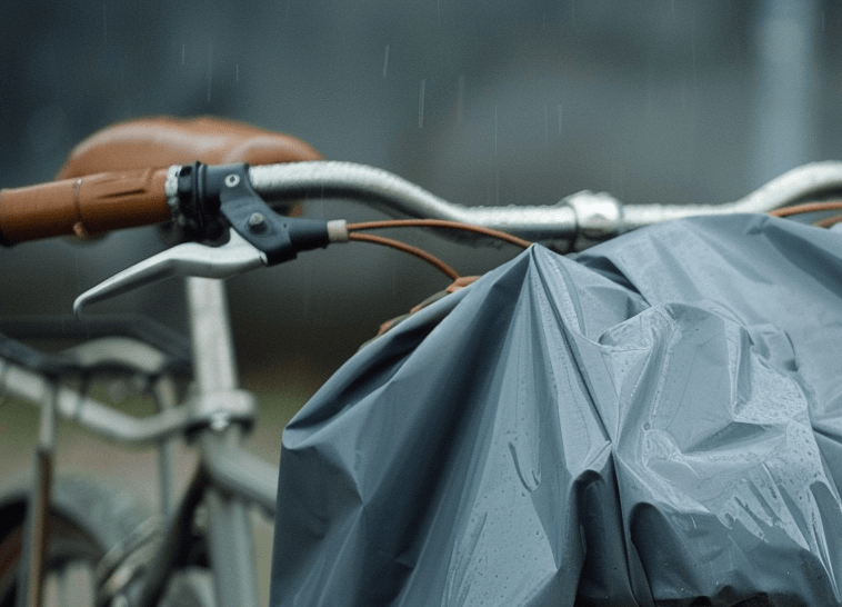 regnskydd cykelkorg