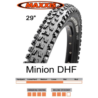 Maxxis Däck Minion DHF 3C/EXO/TR, 29X2.50, Svart