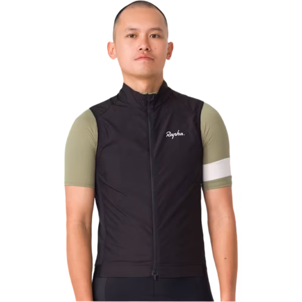 Rapha Täckväst Core Herr svart framifrån