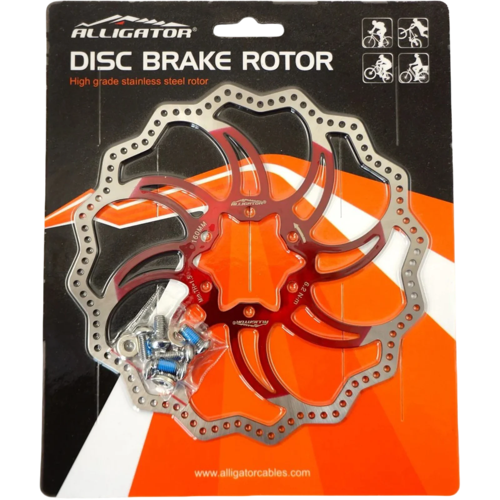 Alligator Bromsskiva, 6-Bult