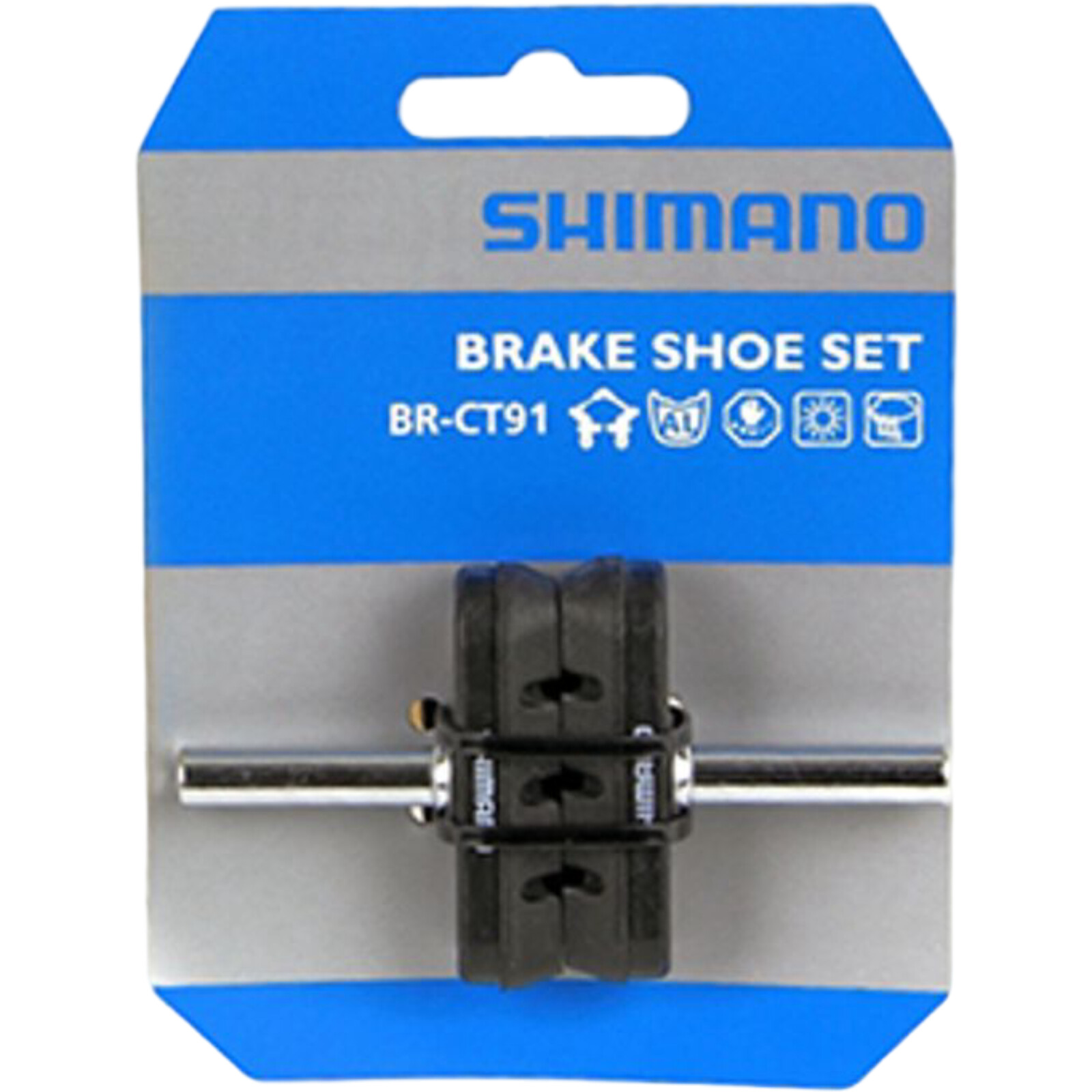 Shimano Fälgbromsbelägg BR-CT91, Gummi