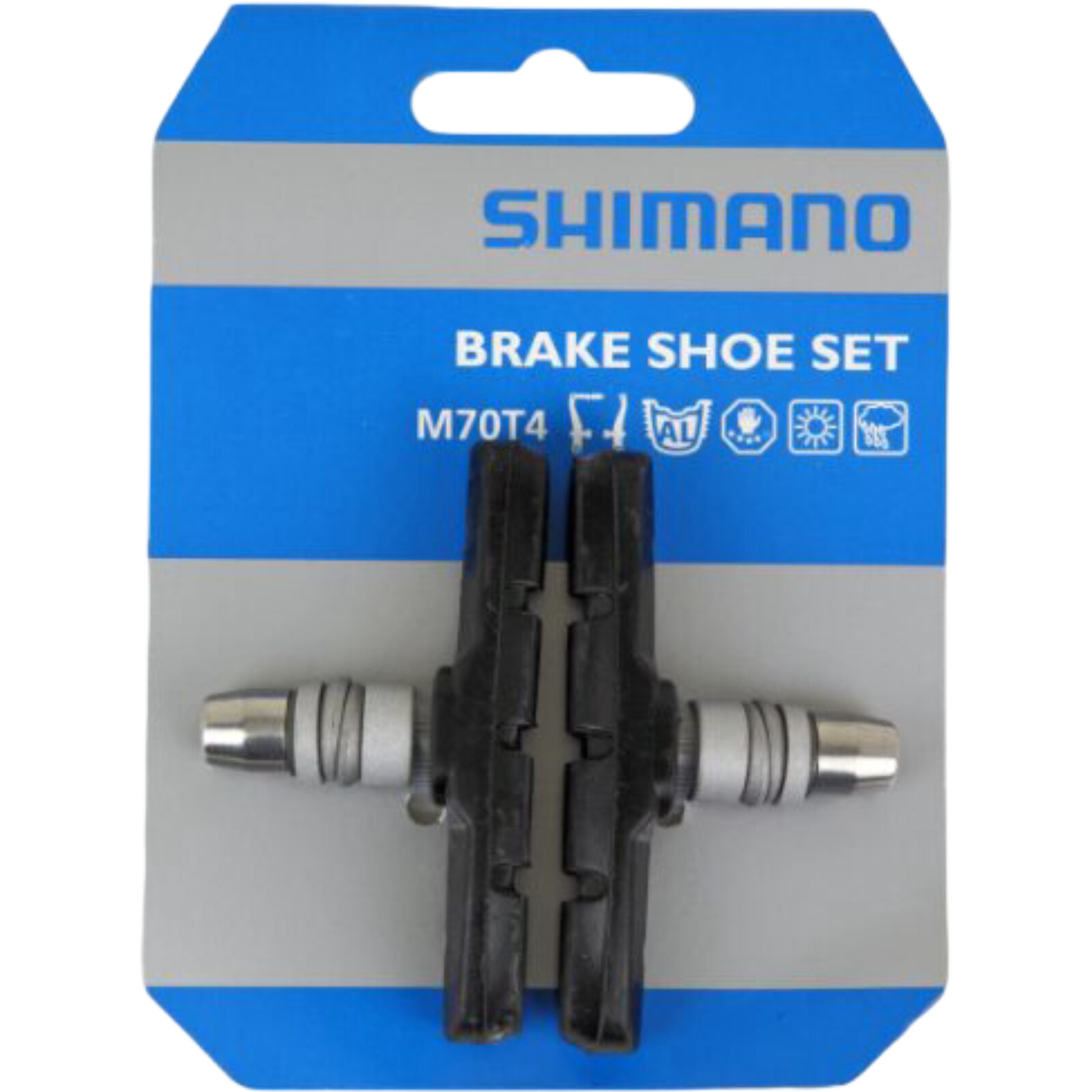 Shimano Fälgbromsbelägg M70T4, Gummi