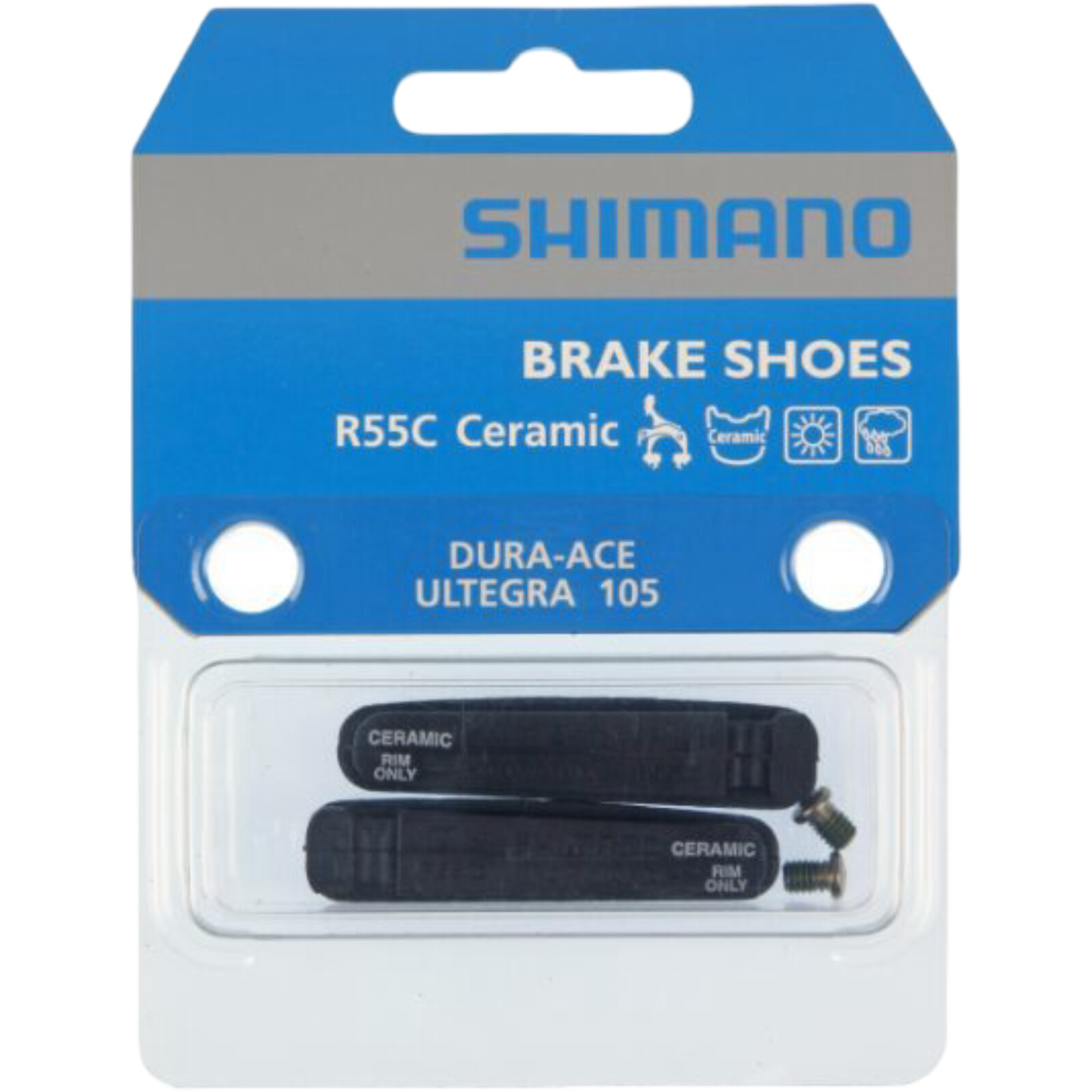Shimano Fälgbromsbeläggsats R55C 105/Ultegra/Dura-Ace, Keramisk