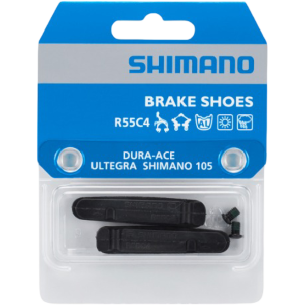 Shimano Fälgbromsbeläggsats R55C4 105/Ultegra/Dura-Ace, Gummi