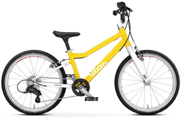 Woom Go 4 20 Gul Woom GO 4 20 Tum Barncykel – Lätt Cykel för Barn